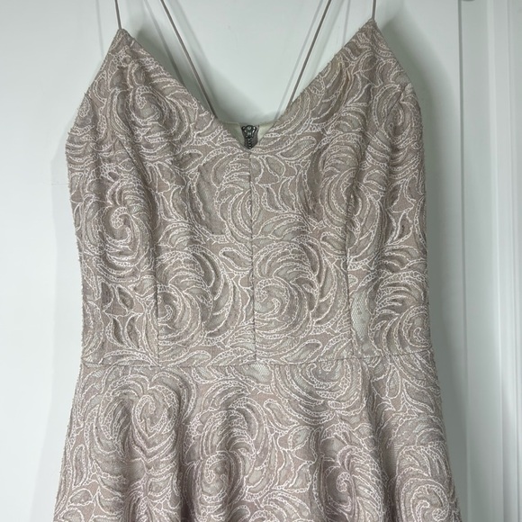 Gianni Bini Lace Dress Light Pink Blush Skater Dress Size 0 EUC - Picture 3 of 14